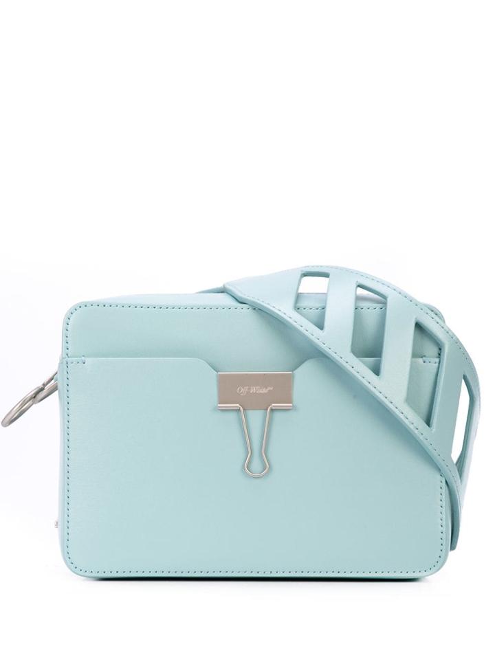 Off-white Binder Clip Belt Bag - Blue