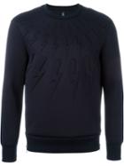 Neil Barrett Embossed Lightning Bolt Sweatshirt