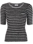 Sonia Rykiel Striped Jersey T-shirt - Black