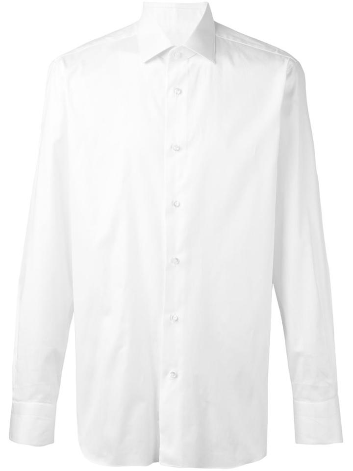 Barba Classic Shirt, Men's, Size: 41, White, Cotton
