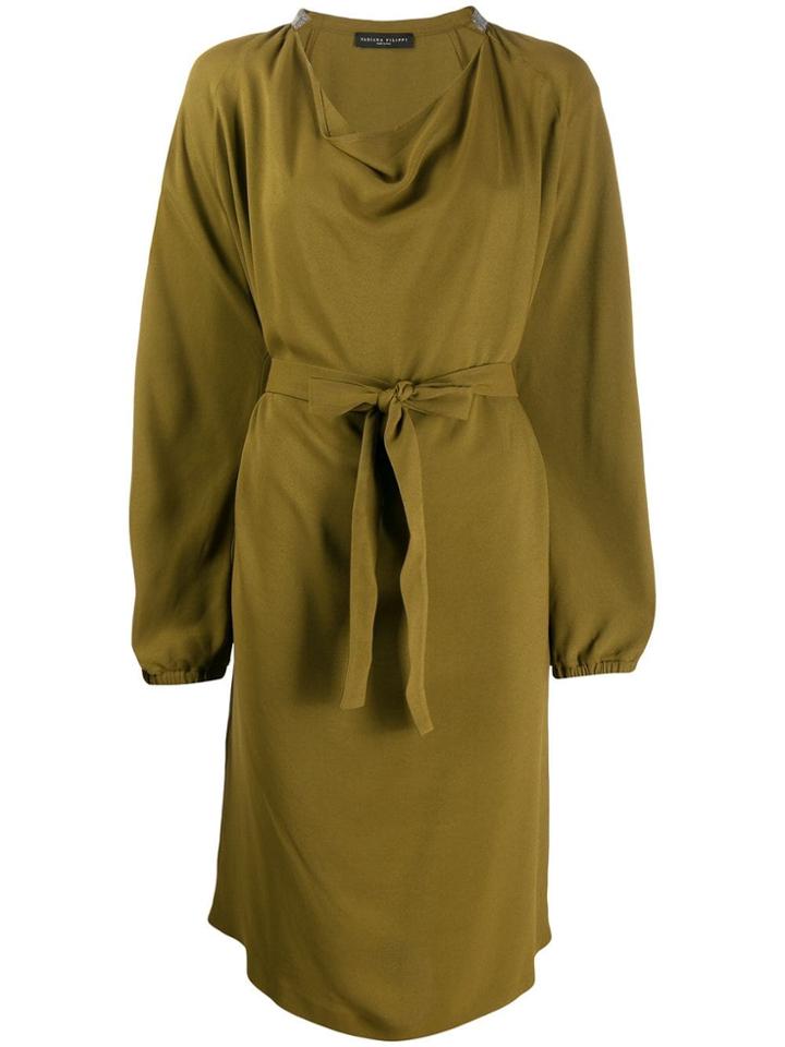 Fabiana Filippi Belted Dress - Green