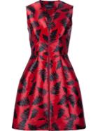 Yigal Azrouel 'black Ferns' Dress, Women's, Size: 6, Red, Polyester