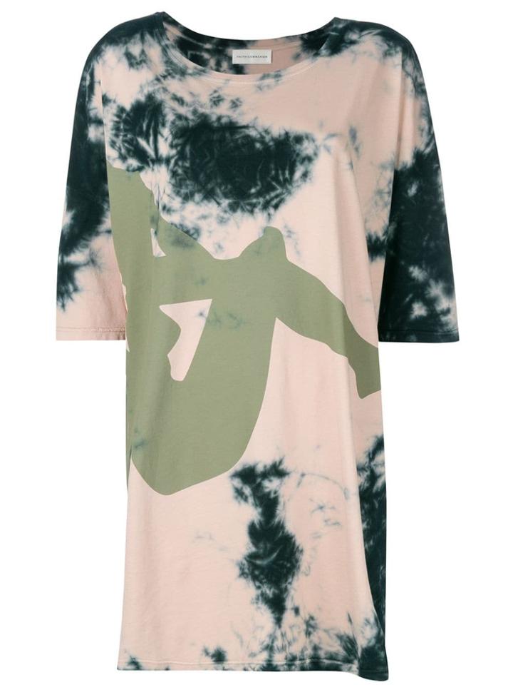 Faith Connexion Oversized Tie Dye T-shirt - Pink