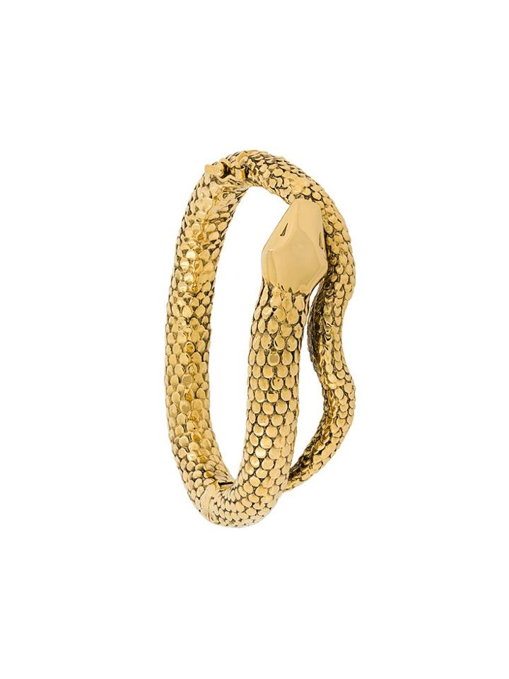 Aurelie Bidermann Wrapped Snake Bracelet - Metallic