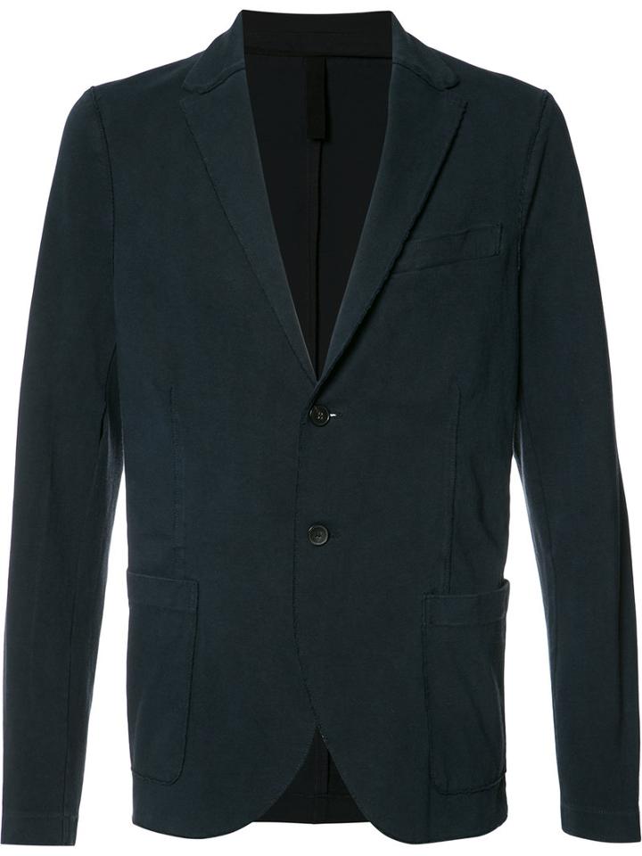 Harris Wharf London Two-button Blazer, Men's, Size: 54, Blue, Cotton