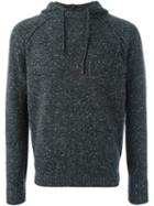 Brunello Cucinelli Melange Knit Hoodie, Men's, Size: 48, Grey, Polyamide/cashmere/virgin Wool