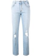 Stella Mccartney Distressed Slim Jeans - Blue