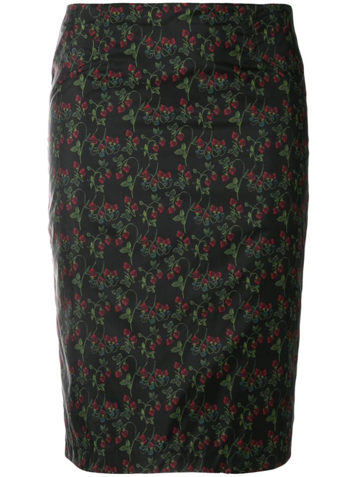 Roseanna Floral Print Pencil Skirt - Black
