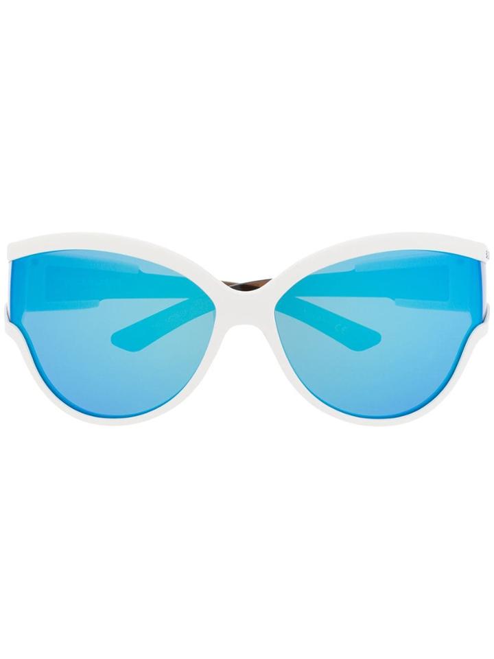 Balenciaga Eyewear Unlimited Round Sunglasses - White