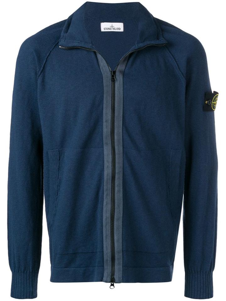 Stone Island Full-zipped Cardigan - Blue