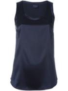 Brunello Cucinelli Sleeveless Top, Women's, Size: S, Blue, Silk/spandex/elastane