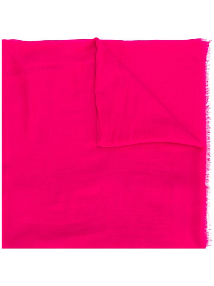 M Missoni Frayed Edge Scarf - Pink & Purple