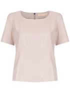 Clé Leather Eliot Blouse - Pink