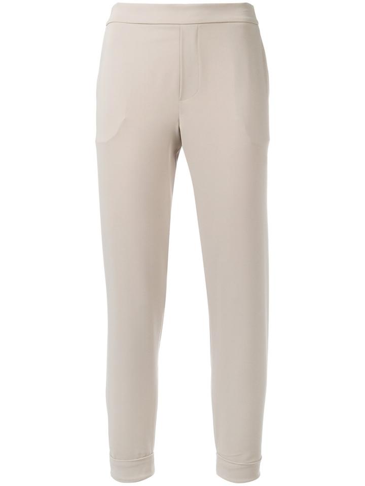 P.a.r.o.s.h. - Skinny Pants - Women - Polyester - L, Nude/neutrals, Polyester