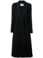 Lanvin Shawl Lapel Coat, Women's, Size: 38, Black, Wool/viscose/cotton