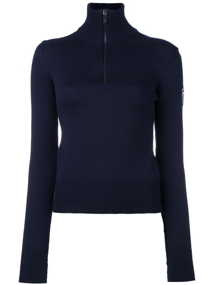 Rossignol 'eclipse 1/2 Zip' Knitted Top, Women's, Size: Xs, Blue, Wool