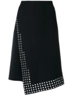 Paco Rabanne Eyelet Trim Skirt - Black