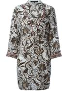 Barbara Bui Belted Floral Print Dress