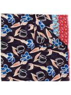 Paul Smith Floral Print Scarf - Red