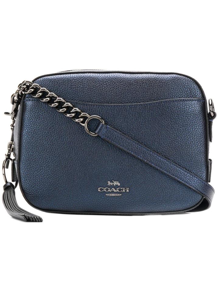 Coach Leather Camera Bag - Blue