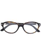 Tom Ford Eyewear Round-frame Glasses - Brown