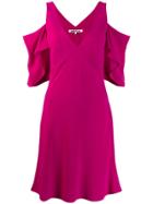 Mcq Alexander Mcqueen Cold-shoulder Dress - Pink