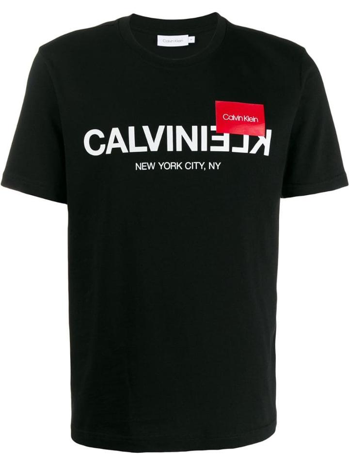 Calvin Klein Reverse Logo T-shirt - Black