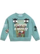 Burberry Kids Forever Is Now Jersey Sweater - Blue