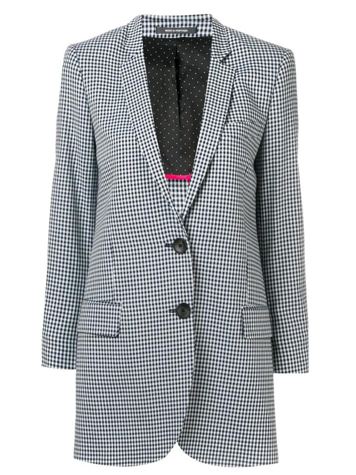 Ps Paul Smith Check Print Blazer - Blue