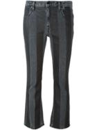 T By Alexander Wang Striped Flared Jeans - Black