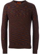 Missoni Melange Crew Neck Jumper, Men's, Size: 54, Wool