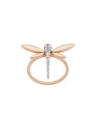 Anapsara 18kt Rose Gold Dragonfly Diamond Ring