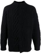 Sacai Patchwork Sweater - Black