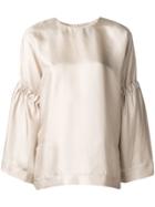 Alysi Loose Fit Blouse - Nude & Neutrals