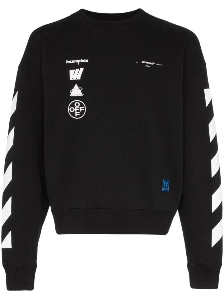Off-white Painting Diagonal Sweatshirt - Black