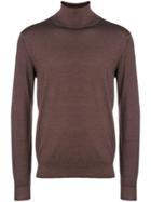 Dell'oglio Roll Neck Sweater - Brown