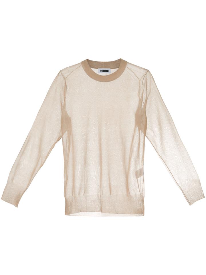 H Beauty & Youth Sheer Longsleeved Top - Nude & Neutrals