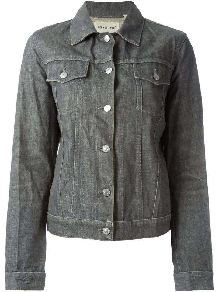 Helmut Lang Vintage Classic Raw Denim Jacket - Grey