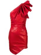 Alexandre Vauthier Asymmetric Fitted Mini Dress - Red
