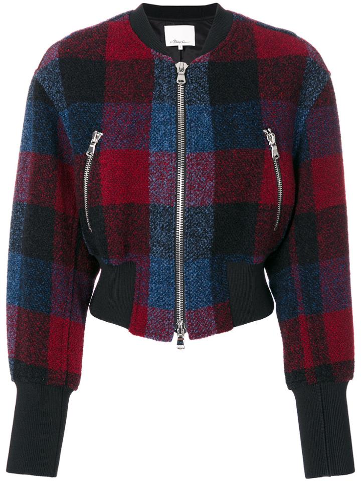 3.1 Phillip Lim Bouclé Bomber Jacket - Multicolour