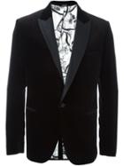 Alexander Mcqueen Tuxedo Blazer, Men's, Size: 50, Black, Cotton/viscose/silk
