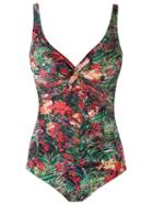Lygia & Nanny Floral Print Swimsuit, Women's, Size: 48, Green, Polyamide/spandex/elastane