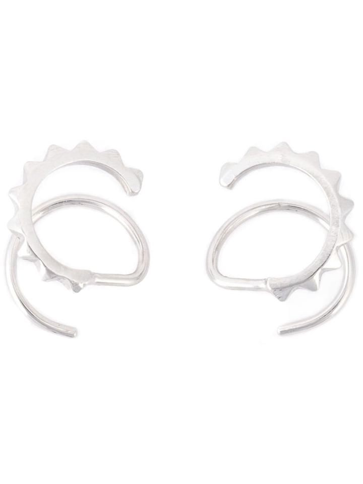 Maria Black Klaxon Twirl Earrings - Metallic