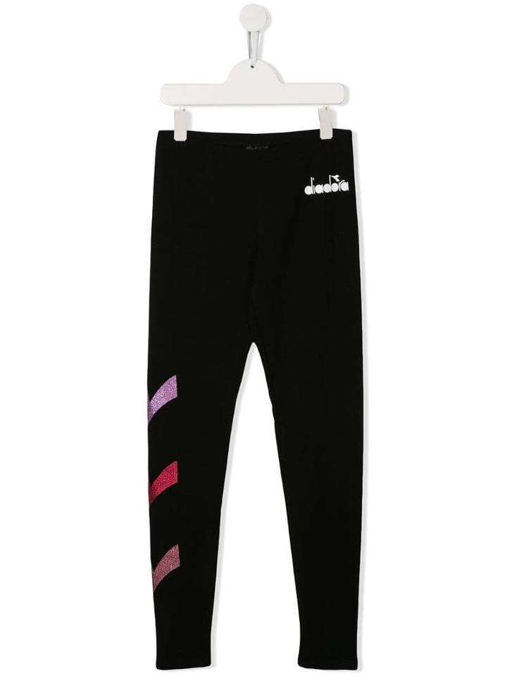 Diadora Junior Teen Logo Leggings - Black