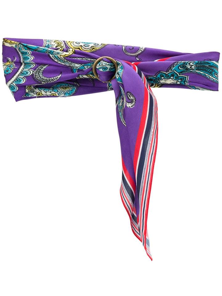 Philosophy Di Lorenzo Serafini Paisley Printed Headband - Purple