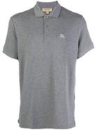 Burberry Embroidered Logo Polo Shirt - Grey