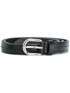 Isabel Marant Punch-hole Detail Belt, Women's, Size: Large, Black, Leather