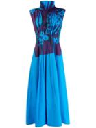 Roksanda Pleated Front Dress - Blue