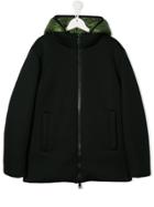 Herno Kids Zipped-up Coat - Black