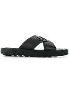 Salvatore Ferragamo Comodo Slides - Black